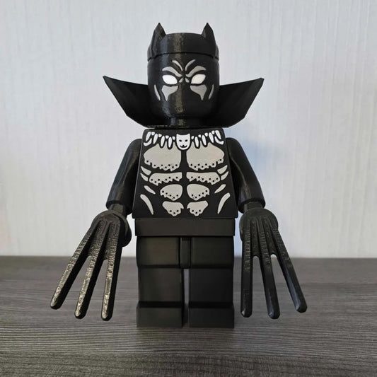 Giant Black Panther LEGO Figure – 3D Printed Marvel Collectible